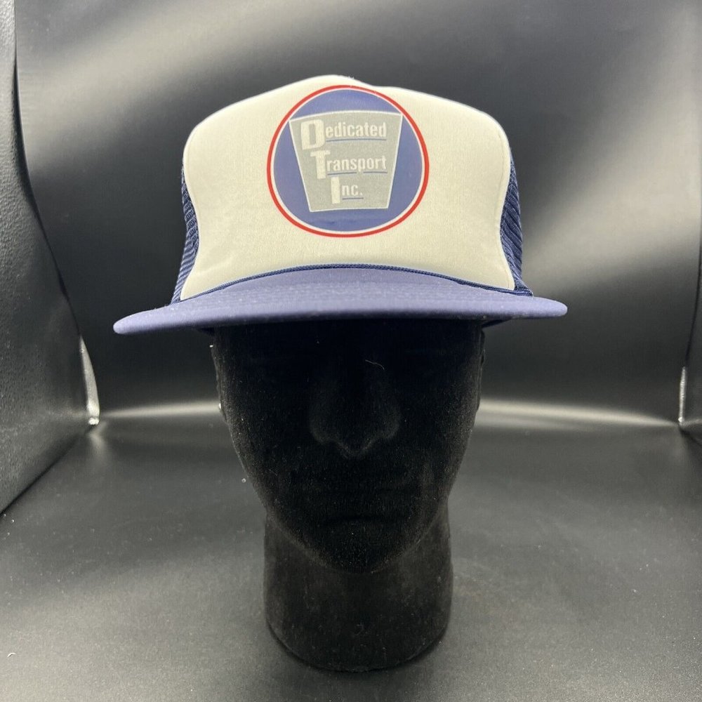 Vintage Dedicated Transport Inc Trucker Baseball Cap Hat Winner Renaissance Inte